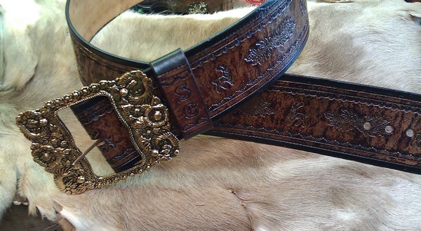 Santa clearance leather belt